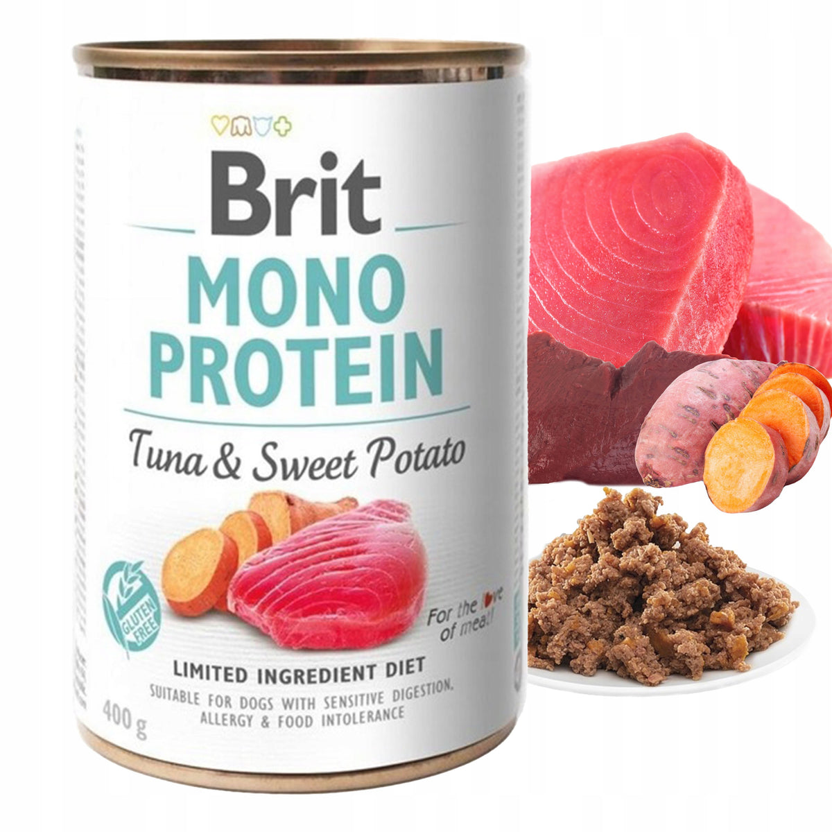 Brit Care Mono Protein mokra karma dla psa 8 x 400 g – bezzbożowa, monobiałkowa, mix smaków