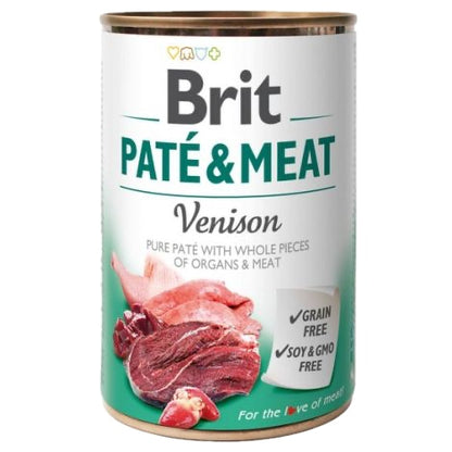 Brit Pate & Meat mokra karma dla psa bezzbożowa 6 x 400 g, pasztet z mięsem – mix smaków