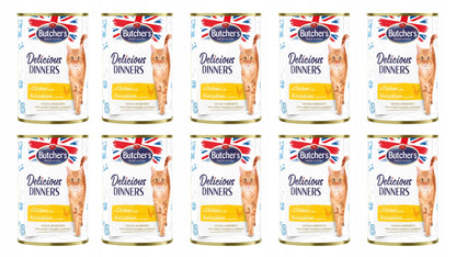Butcher's Delicious Dinners mokra karma dla kota z kurczakiem 10x400 g – bezzbożowa