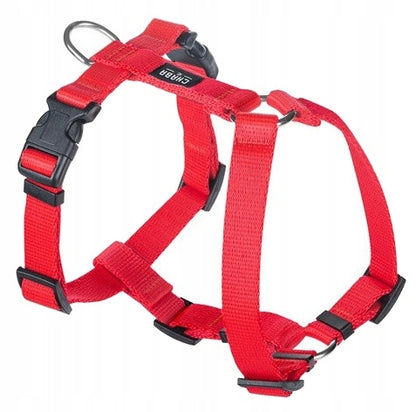CHABA Szelki dla psa Guard M bezuciskowe, regulowane, taśma 2,0 cm – czerwone
