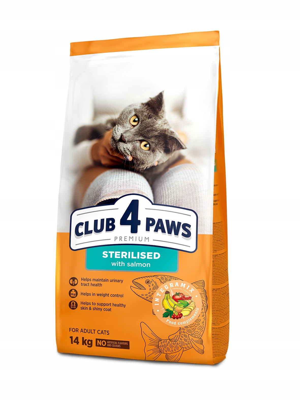 Club 4 Paws Premium sucha karma dla kota sterylizowanego 14 kg – z łososiem