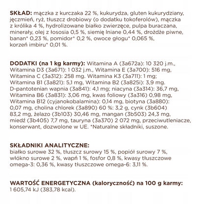 Club 4 Paws Premium sucha karma dla dorosłych kotów 2 kg z Omega-3 i tauryną – królik