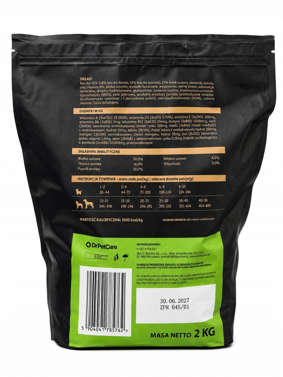 COUNTRY&NATURE Karma sucha dla psa 2 kg bezzbożowa, hipoalergiczna – kaczka z indykiem