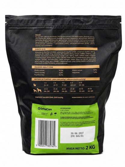COUNTRY&NATURE Karma sucha dla psa 2 kg bezzbożowa, hipoalergiczna – kaczka z indykiem