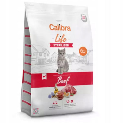 Calibra Cat Life Sterilised sucha karma dla kota sterylizowanego bezzbożowa – wołowina 1,5 kg