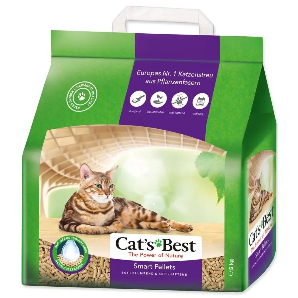 Cat's Best Smart Pellet żwirek drewniany zbrylający dla kota 10 l (5 kg) – biodegradowalny