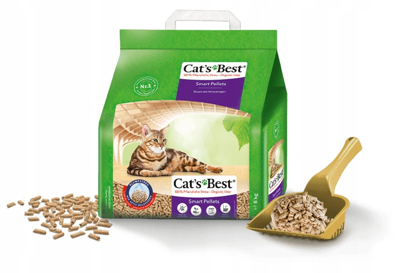 Cat's Best Smart Pellet żwirek drewniany zbrylający dla kota 10 l (5 kg) – biodegradowalny