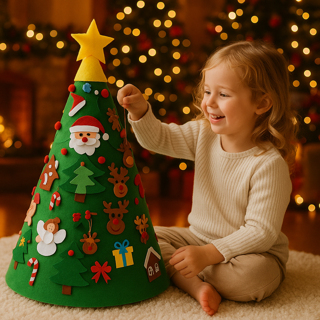 Rodzinna Choinka Kreatywności Montessori Christmas Tree