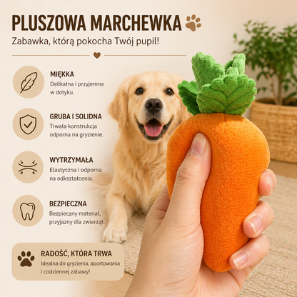 Zabawka pluszowa interaktywna 2w1 dla psa miękka antypoślizgowa zabawy węchowe