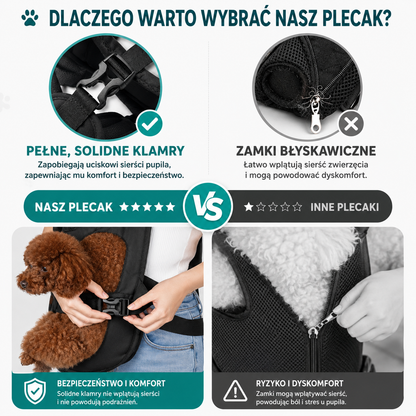 Nosidełko z nylonu i grubą pianką dla psa uniwersalne