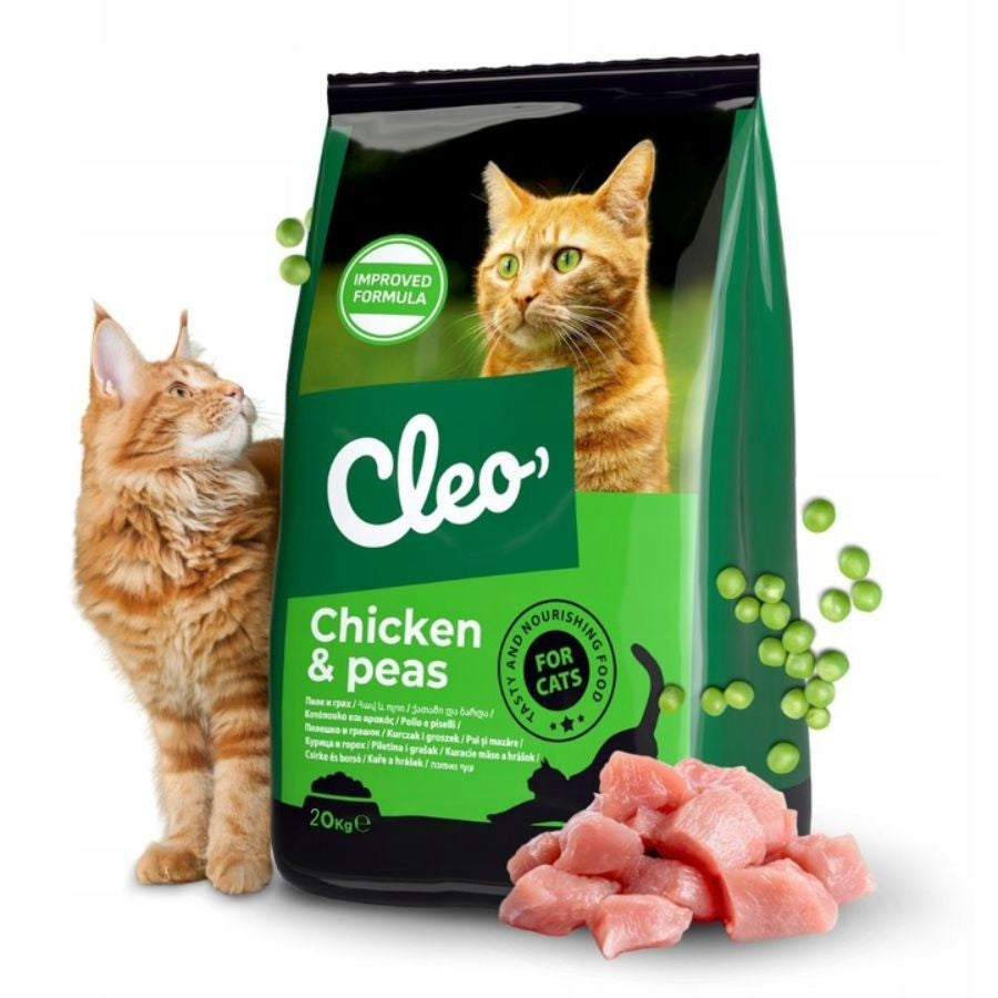 Cleo Chicken & peas sucha karma dla kotów dorosłych 20 kg – kurczak z groszkiem