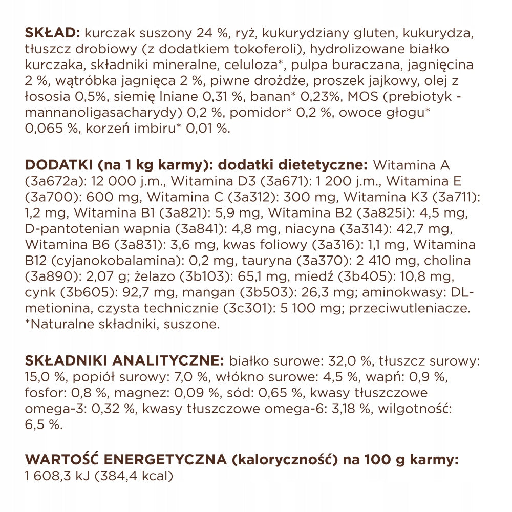 Club 4 Paws Premium sucha karma dla dorosłych kotów 4w1 z jagnięciną 2 kg