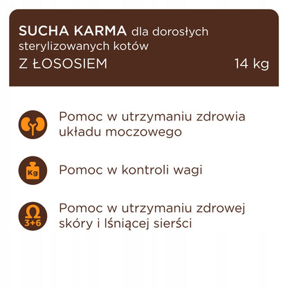 Club 4 Paws sucha karma dla kotów sterylizowanych 2 kg – pełnoporcjowa, z łososiem