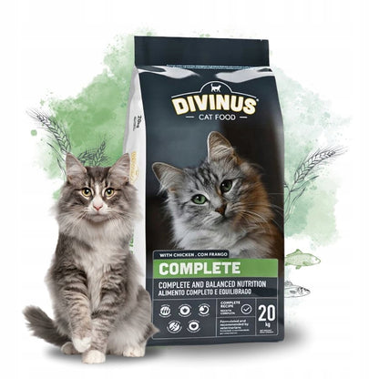 Divinus Cat Complete sucha karma dla kota 20 kg z drobiem i prebiotykiem – dla dorosłych