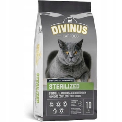Divinus Cat Sterilized sucha karma dla kotów sterylizowanych 10 kg – kurczak