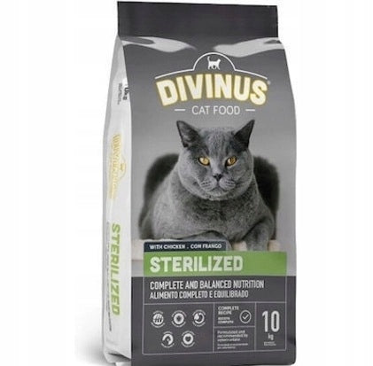 Divinus Cat Sterilized sucha karma dla kotów sterylizowanych 10 kg – kurczak