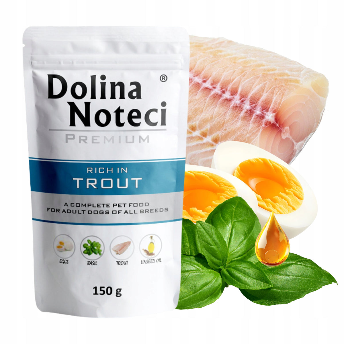 Dolina Noteci Premium mokra karma dla psa 10 x 150 g, bezzbożowa – mix smaków