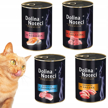 Dolina Noteci Premium karma mokra dla kota bezzbożowa 20 x 400 g – mix smaków