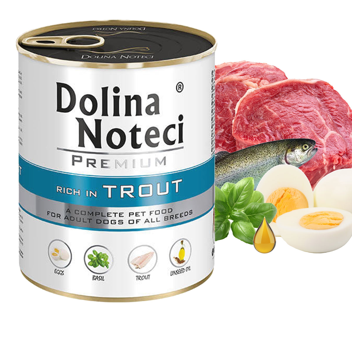 Dolina Noteci Premium karma mokra dla psa 10 x 800 g bez zbóż – mix smaków