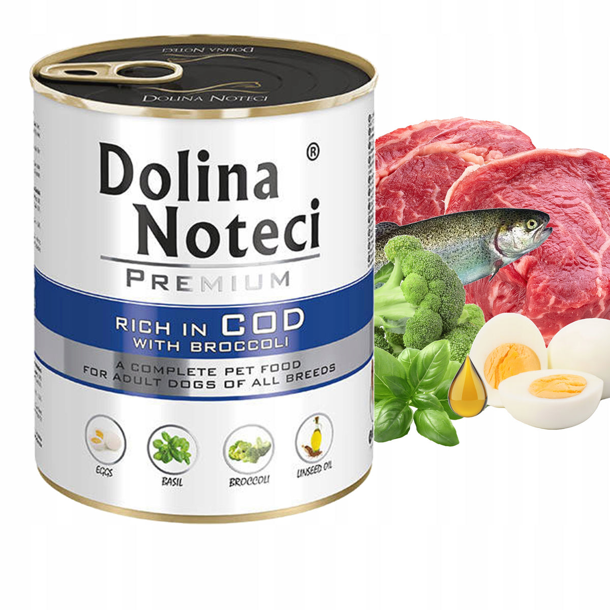 Dolina Noteci Premium karma mokra dla psa 10 x 800 g bez zbóż – mix smaków