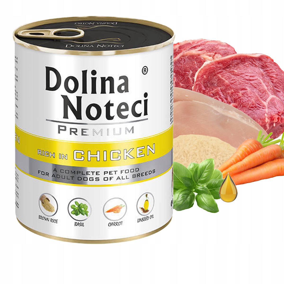 Dolina Noteci Premium karma mokra dla psa 10 x 800 g bez zbóż – mix smaków