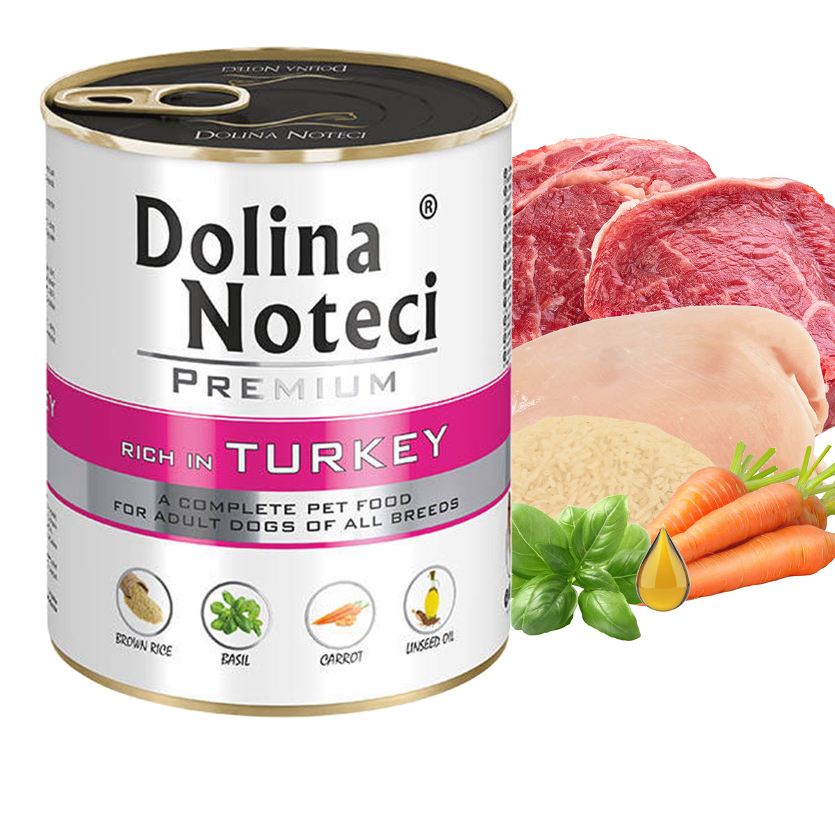 Dolina Noteci Premium karma mokra dla psa 10 x 800 g bez zbóż – mix smaków
