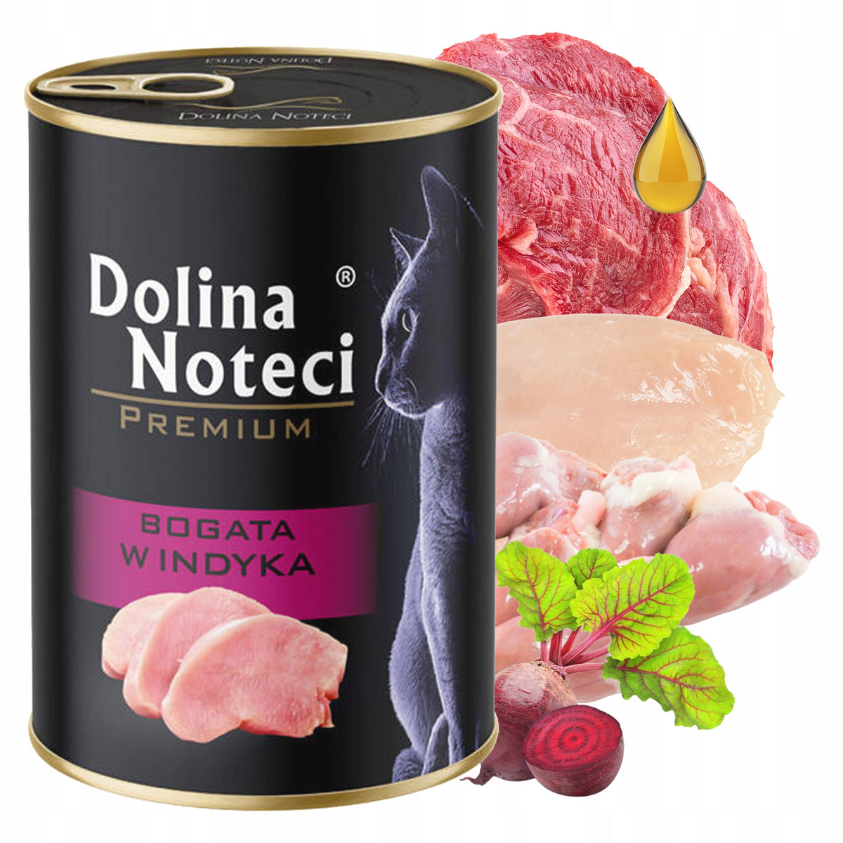 Dolina Noteci Premium mokra karma dla kota 16 x 400 g bezzbożowa – mix smaków