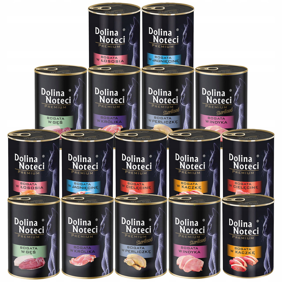 Dolina Noteci Premium mokra karma dla kota 16 x 400 g bezzbożowa – mix smaków