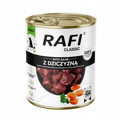 Dolina Noteci Rafi Classic mokra karma dla psa w puszkach 15 x 800 g – mix 5 smaków