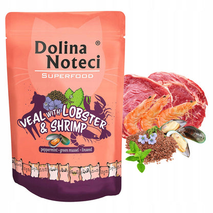 Dolina Noteci Superfood mokra karma dla kota bez zbóż 24 x 85 g – saszetki, mix smaków