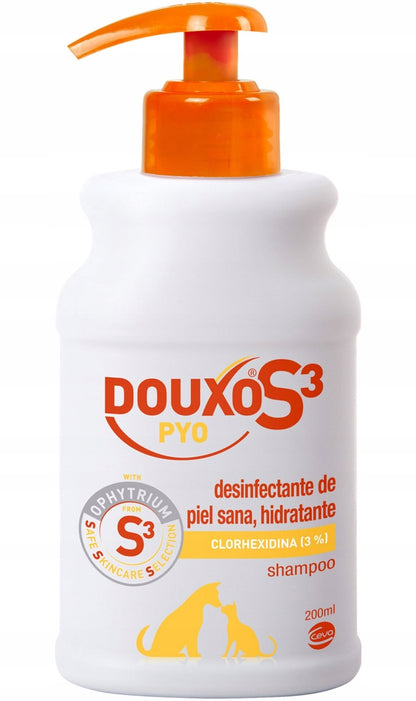 Ceva Douxo S3 Pyo szampon antyseptyczny dla psa i kota 200 ml – z chlorheksydyną