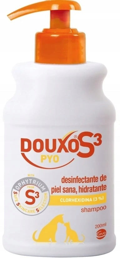 Ceva Douxo S3 Pyo szampon antyseptyczny dla psa i kota 200 ml – z chlorheksydyną