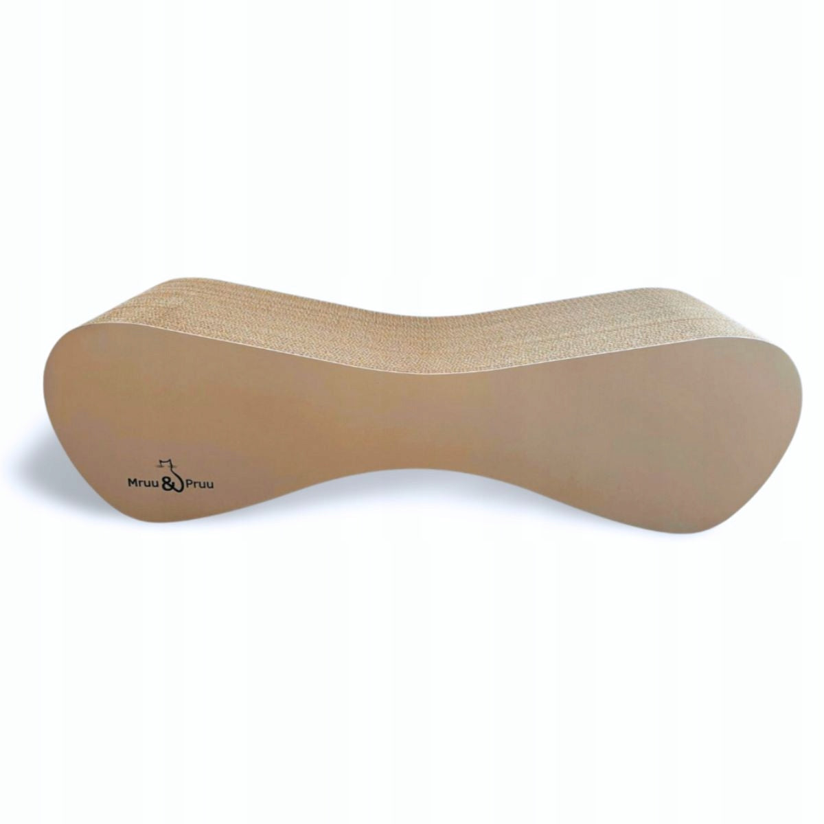 Mruu&Pruu Drapak kartonowy dla kota MIMI 70 cm – dwustronny, legowisko, beżowy