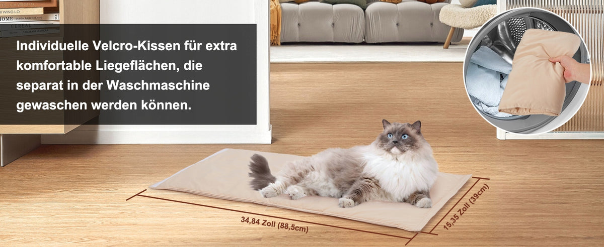 OWNpets Drapak dla kota tekturowy w kształcie L 68 x 40 x 40 cm z poduszką – brązowy