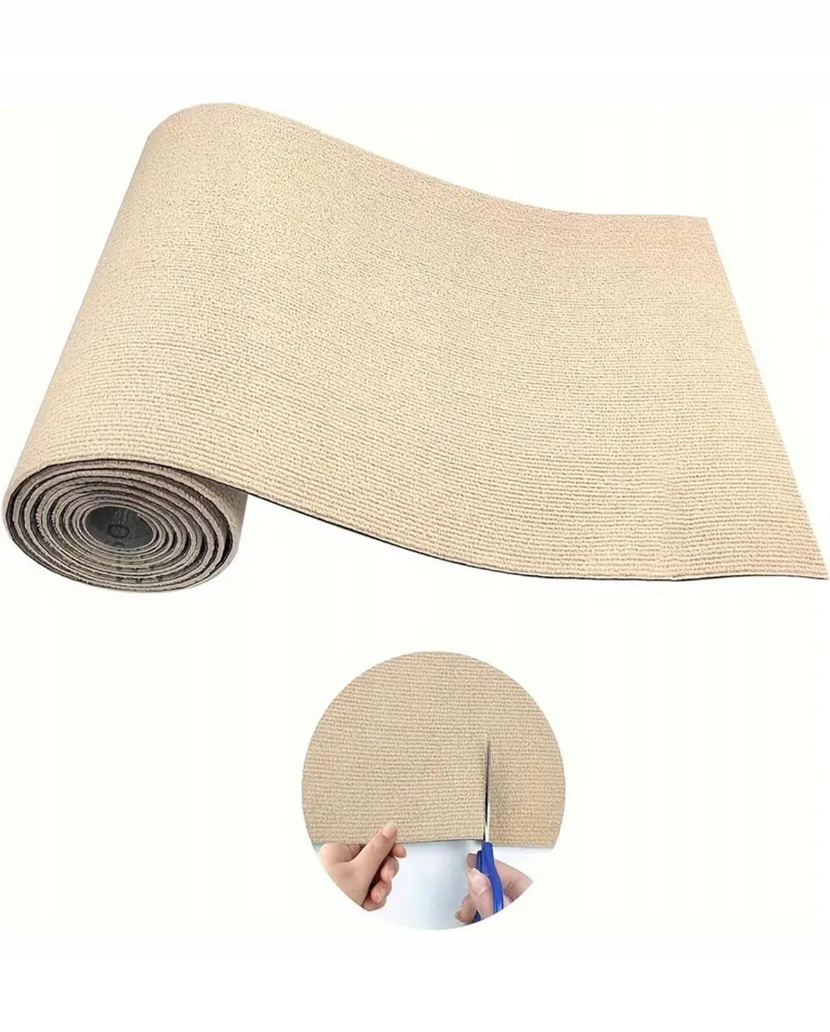 Fazoo Samoprzylepna mata do drapania dla kota 100 x 40 cm, 2 szt., rozmiar L – beżowa
