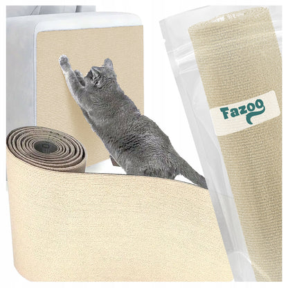 Fazoo Samoprzylepna mata do drapania dla kota 100 x 40 cm, 2 szt., rozmiar L – beżowa
