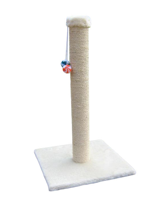 Dep-Mal Drapak dla kota 100 cm z sizalem 6 mm i podstawą 42 x 42 cm – dla dużego kota, beżowy