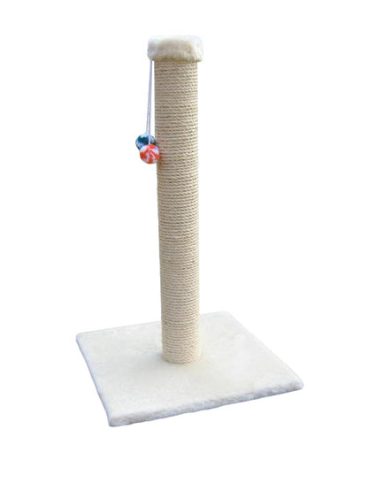 Dep-Mal Drapak dla kota 100 cm z sizalem 6 mm i podstawą 42 x 42 cm – dla dużego kota, beżowy