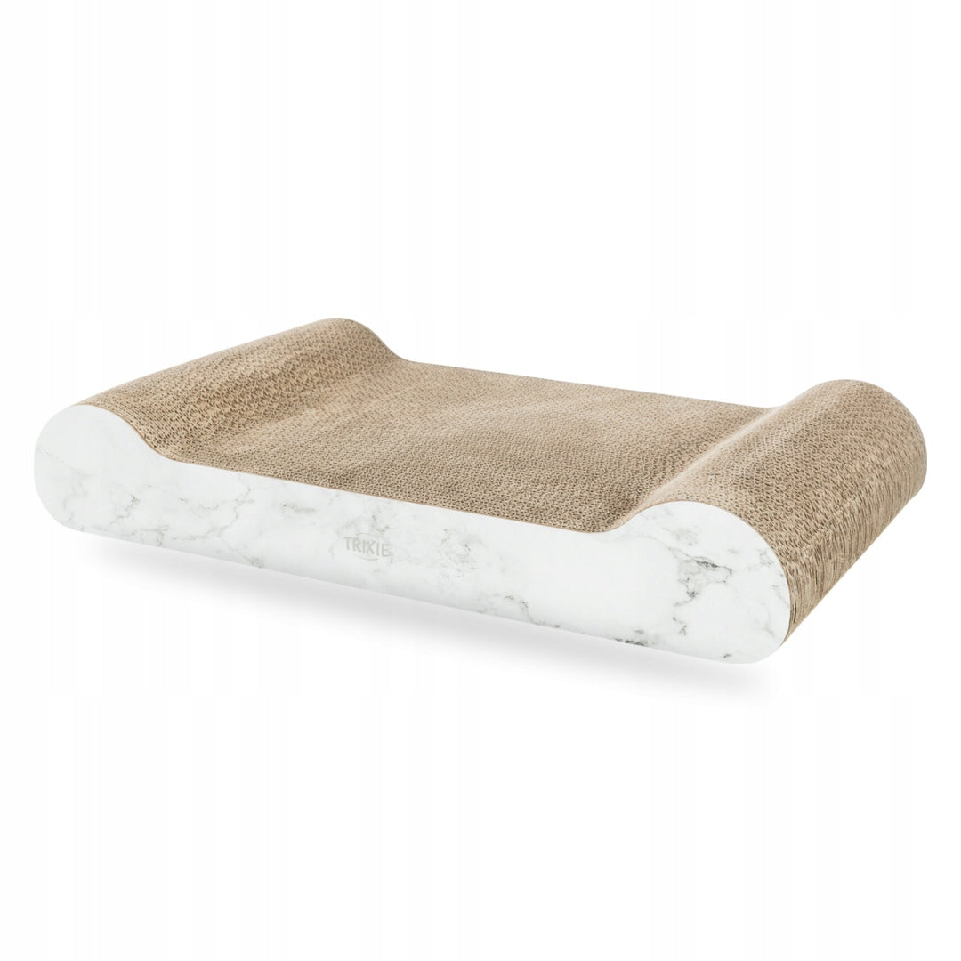TRIXIE Drapak kartonowy dla kota XXL 64x11x37 cm dwustronny z kocimiętką – szary
