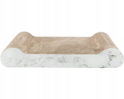 TRIXIE Drapak kartonowy dla kota XXL 64x11x37 cm dwustronny z kocimiętką – szary