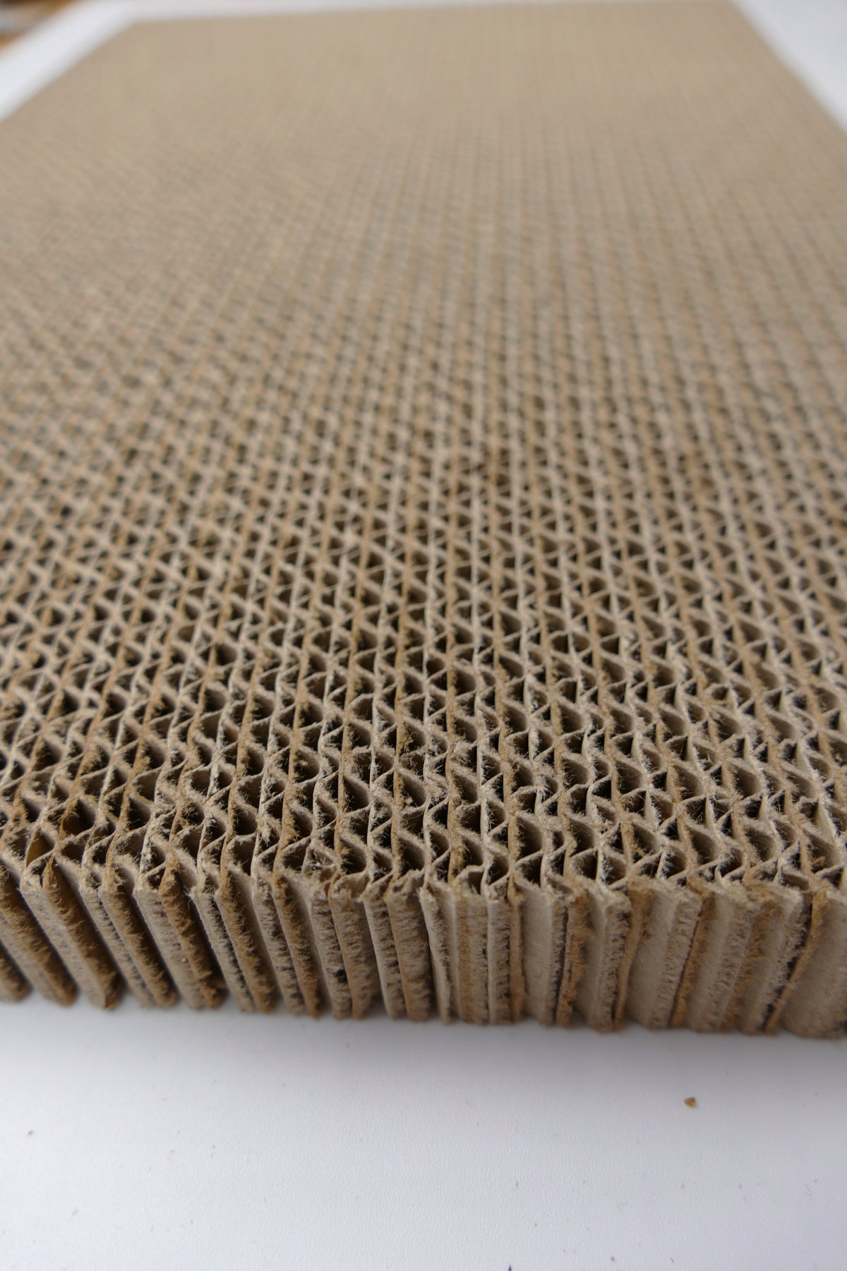 Drapak tekturowy dla kota – mata do drapania 41 x 23,5 cm, dwustronna, 5 szt. – beżowy