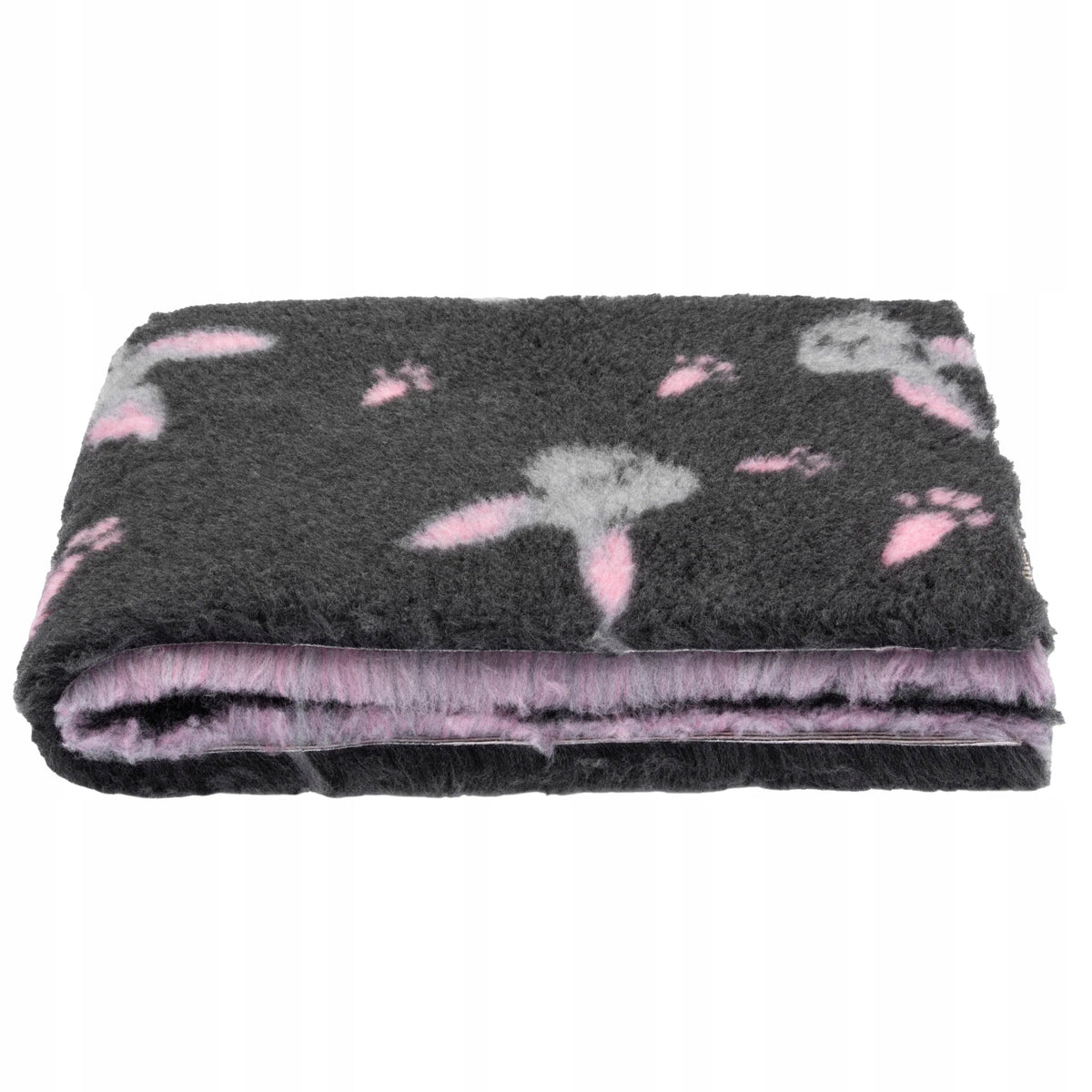 Blovi Dry-Bed UK suche legowisko VET A+ 75 x 50 cm, antypoślizgowe – grafitowe w króliczki