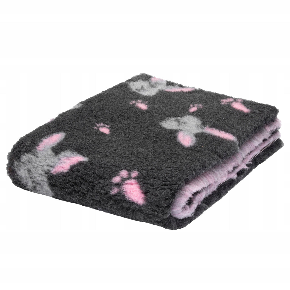 Blovi Dry-Bed UK suche legowisko VET A+ 75 x 50 cm, antypoślizgowe – grafitowe w króliczki