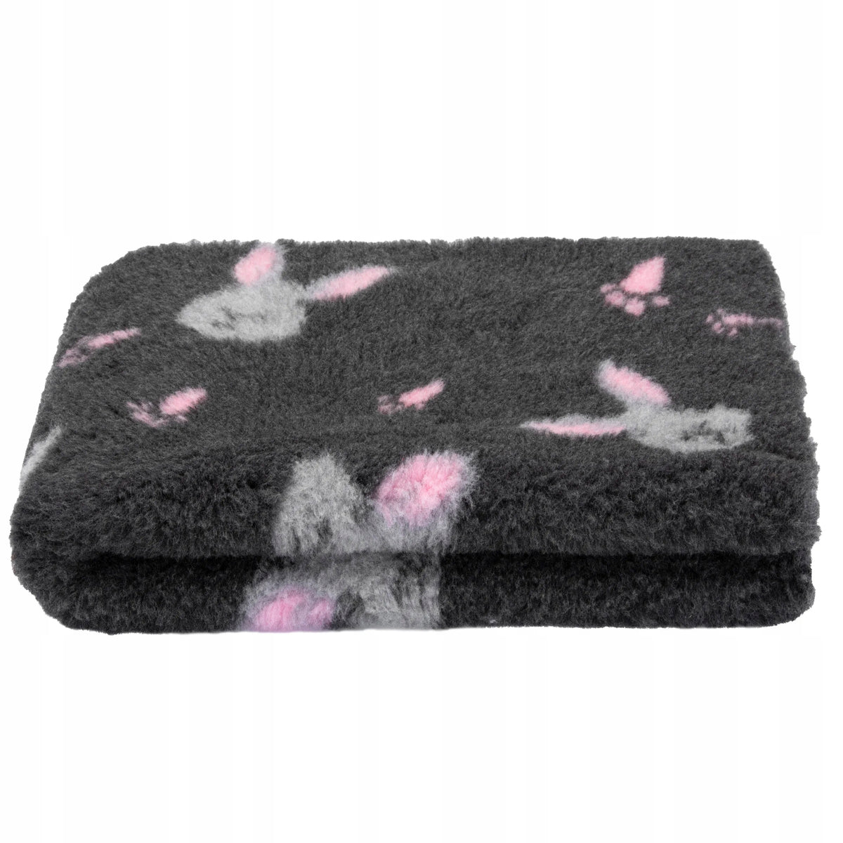 Blovi Dry-Bed UK suche legowisko VET A+ 75 x 50 cm, antypoślizgowe – grafitowe w króliczki
