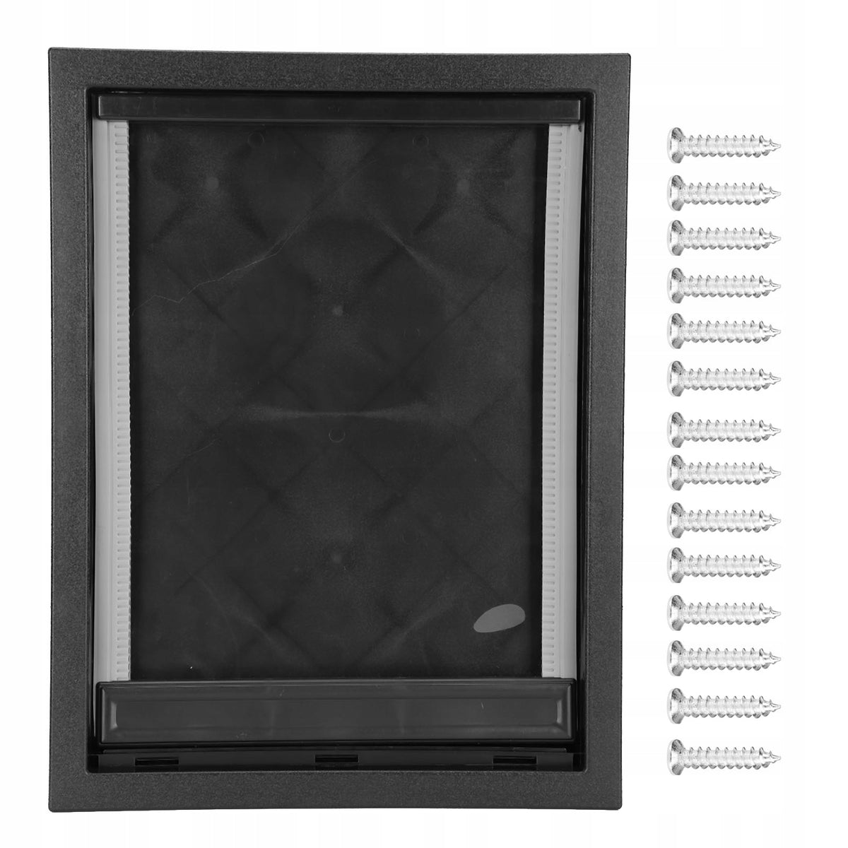 Drzwiczki wahadłowe dla psa 50 x 38 cm z magnesem, do drzwi plastikowych – brązowe