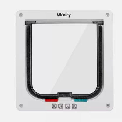 Woofy Drzwiczki wahadłowe dla kota i psa XL z zamkiem 4-way i uszczelką – czarne