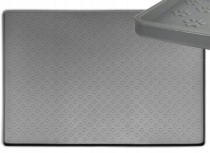 DKM Silikonowa mata pod miski dla psa i kota 60x40 cm – bezzapachowa, zwijana
