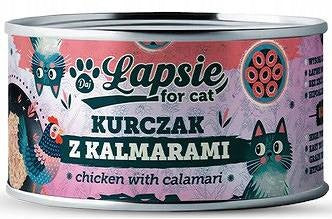 Łapsie mokra karma dla kota z kurczakiem 12 x 80 g w bulionie, bezzbożowa – mix smaków