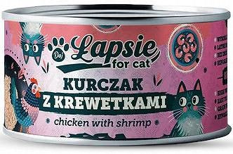 Łapsie mokra karma dla kota z kurczakiem 12 x 80 g w bulionie, bezzbożowa – mix smaków