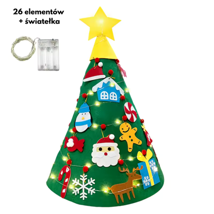 Rodzinna Choinka Kreatywności Montessori Christmas Tree